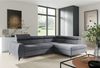 Ecksofa Schlafsofa Sofa TORONTO Stoff Element Grau Ottomane Rechts Bild 5