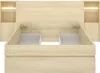 Vente-unique - LARONIA Bett Holz, Platte Beige - B 233,5 cm x H 104,1 cm x L 228,5 cm Bild 4