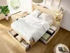 Vente-unique - LARONIA Bett Holz, Platte Beige - B 233,5 cm x H 104,1 cm x L 228,5 cm Bild 2