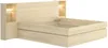 Vente-unique - LARONIA Bett Holz, Platte Beige - B 233,5 cm x H 104,1 cm x L 228,5 cm Bild 3