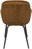 Esszimmerstuhl Runa aus Chenille-Stoff, modern und gepolstert, rostfarben, komfortables Design Bild 4