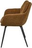Esszimmerstuhl Runa aus Chenille-Stoff, modern und gepolstert, rostfarben, komfortables Design Bild 5