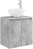 vidaXL Badezimmerschrank-Set 5 pcs Betongrau 53 x 15,5 x 70 cm 3406370 Bild 5