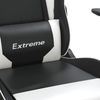 vidaXL Gaming-Stuhl mit Massagefunktion Schwarz und Weiß Kunstleder 345450 Bild 4