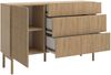Selsey 'Nolie' Sideboard mit 3 Schubladen, Eichenholzoptik, ca. 91 x 140 x 38 cm Bild 4