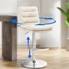 Barhocker 2er Set TURIN - Creme, Kunstleder, Chrom Barhocker mit Lehne Barstuhl Tresenhocker Tresenstuhl Kneipenhocker Kneipenstuhl Bild 5