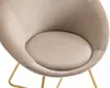 Vente-unique - BURBAN Stuhl SamtStoff Beige - B 57,5 cm x H 83 cm x L 70 cm Bild 5