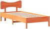 vidaXL Massivholzbett ohne Matratze Wachsbraun 100x200 Kiefernholz 3328240 Bild 2