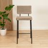 Bronx71 Barhocker Espen Samt taupe 64 - 77 cm Bild 3