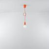 Pendelleuchte, Orange, PVC, H 90 cm Bild 2
