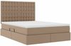 vidaXL Aufbewahrungsbett Cappuccino 140 x 190 cm Kunstleder 3371668 Bild 5