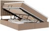 vidaXL Aufbewahrungsbett Cappuccino 140 x 190 cm Kunstleder 3371668 Bild 2