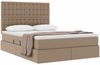 vidaXL Aufbewahrungsbett Cappuccino 140 x 190 cm Kunstleder 3371668 Bild 3
