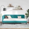 vidaXL Eckbettgestell Türkis 90 x 190 cm Samt 42016604 Bild 4