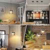 ZMH Pendelleuchte Glas 1 Flammig 160cm LED Höhenverstellbar Hängelampe Esszimmer Wohnzimmer Küche Schlafzimmer Flur Bild 4