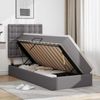 vidaXL Aufbewahrungsbett mit Matratze Grau 90 x 200 cm Kunstleder 3371651 Bild 4