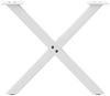 vidaXL Couchtischbeine X-Form 2 Stk. Weiß 60x(42-43) cm Stahl 4012901 Bild 4