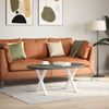 vidaXL Couchtischbeine X-Form 2 Stk. Weiß 60x(42-43) cm Stahl 4012901 Bild 2