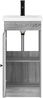 vidaXL Badezimmerschrank mit Waschbecken Grau Sonoma 42 x 40 x 84,5 cm 890060 Bild 4