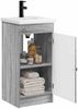 vidaXL Badezimmerschrank mit Waschbecken Grau Sonoma 42 x 40 x 84,5 cm 890060 Bild 3