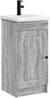 vidaXL Badezimmerschrank mit Waschbecken Grau Sonoma 42 x 40 x 84,5 cm 890060 Bild 2