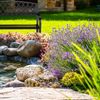 Relaxdays Metall Gartenbank mit Flechtmuster Bild 4
