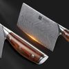 Damaststahl Hackmesser 18cm Scharfe Klinge Chinesisches Kochmesser ergonomischer Bild 3
