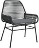 vidaXL Gartenstühle 2 Stk. mit Kissen Schwarz Poly Rattan 369095 Bild 4