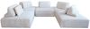 KAWOLA Modulsofa WIOLO SOFT 5 Module 5 Rückenkissen Cord hellgrau 84 x 222 x 333 cm Bild 3