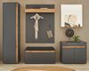 Garderobe Set 6-tlg. Center in grau matt und Eiche Wotan 260 x 200 cm Bild 2