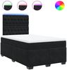 vidaXL Boxspringbett mit Matratze Schwarz 120x190 cm Samt 3293166 Bild 2