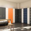 Bisley Garderobenschrank Office mit Schloss aus Stahlblech, 2 Fächer - Spind abschließbar für Sportzeug, Kleidung & Co. - Tiefe: 45,7 cm - Farbe: verkehrsweiß, CLK182-696 Bild 5