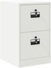 vidaXL Aktenschrank Weiß 44 x 50 x 74,5 cm Kaltgewalzter Stahl 891597 Bild 2