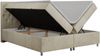 Boxspringbett Doppelbett Polsterbett Kunstlederbett mit Bettkasten - ROMA - 160x200cm - Beige Velours - H4 Bild 4