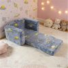 MODFU Sofa Kinder-Schaumstuhl, Leuchtender Weicher Plüschtier-Kindercouch-Sofa (aufklappbar),Bequemer Babyliegenstuhl. 1 Teile Bild 4