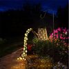 TUWENA LED Solarleuchte Solar Gießkanne Lichterkette, Wasserdicht Gartendeko Gießkannenlicht, Solarlampen mit Schäferhaken für Garten Hofweg Balkon Terrasse Deko Bild 5
