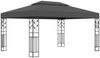 vidaXL Pavillon mit Doppeldach & LED-Lichterkette 3x4 m Anthrazit 3070299 Bild 5