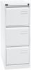 Bisley LIGHT Light Hängeregistraturschrank, einbahnig, DIN A4, 3 HR-Schubladen, Stahl, 696 Verkehrsweiß, 62,2 x 41,3 x 101,6 cm Bild 2