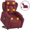 vidaXL Elektrischer Massagesessel mit Aufstehhilfe Weinrot Stoff 3204521 Bild 2