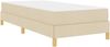 vidaXL Boxspringbett mit Matratze Creme 90 x 190 cm Stoff 3398533 Bild 4