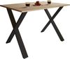 VCM Esstisch Xona 916857 Schwarz / Sonoma-Eiche H. 76 x B. 110 x T. 80 cm Bild 3