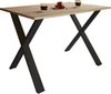 VCM Esstisch Xona 916857 Schwarz / Sonoma-Eiche H. 76 x B. 110 x T. 80 cm Bild 2