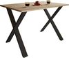 VCM Esstisch Xona 916857 Schwarz / Sonoma-Eiche H. 76 x B. 110 x T. 80 cm Bild 4