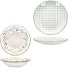 12tlg Tafelservice Holly 6 Pers. Essteller Suppenteller Weihnachten Mistelzweig Bild 5