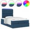 vidaXL Ottoman-Bett mit Matratze & LEDs Blau 120x190 cm Stoff 3314078 Bild 5