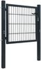 vidaXL 2D Gartentor (Einzeln) Anthrazitgrau 100x80 cm 141740 Bild 2