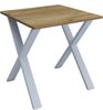VCM Schreibtisch Lona 919627 Silber / Honig-Eiche H. 76 x B. 80 x T. 80 cm Bild 2