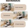 Flieks Daybett, Polsterbett Multifunktion-Schlafsofa mit verstellbarer Rückenlehne Bild 4