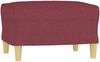 vidaXL 3-Sitzer-Sofa mit Hocker Weinrot 180 cm Stoff 3201007 Bild 5