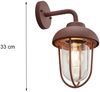Wandleuchte, Laterne, Alu, rostfarben, H 33 cm Bild 4